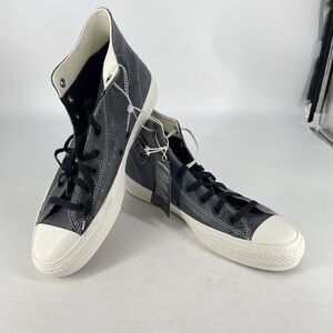 Converse CTAS Pro Hi Shoes Snake Suede Leather Upper Black/Dolphin M 10.5 W 12.5